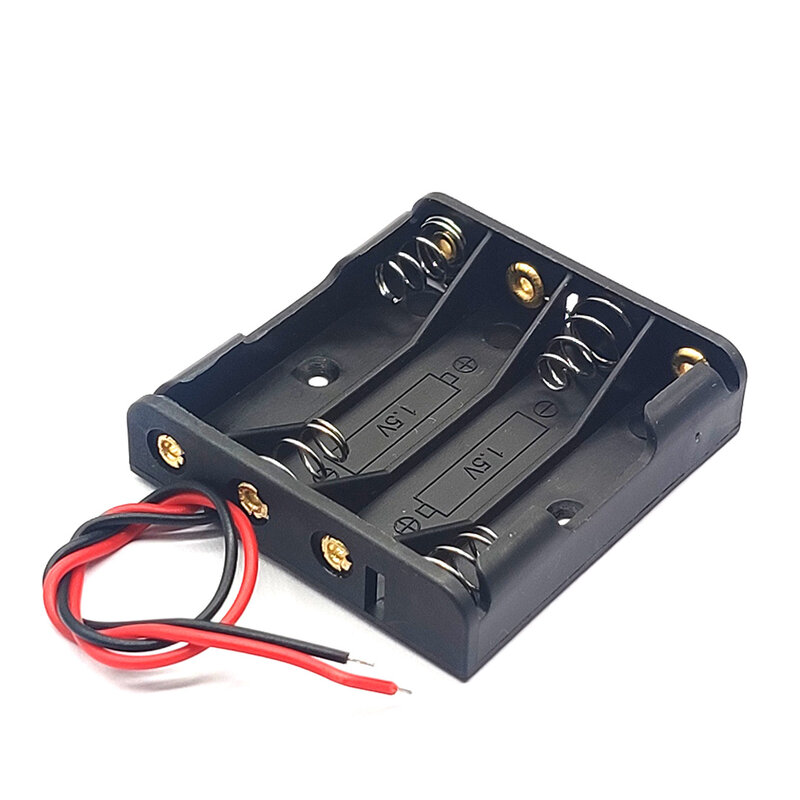 Caixa de bateria aaa 1/2/3/4 slot bateria caixa suporte da bateria com ligações com 1 2 3 4 slots aaa caixa de armazenamento
