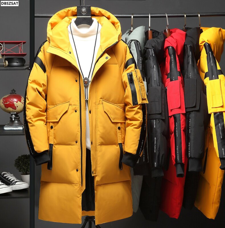 Новинка 2023, зимняя мужская куртка для подростков, Стильное мужское пуховое пальто, плотная Теплая мужская одежда, брендовая мужская одежда, теплая парка