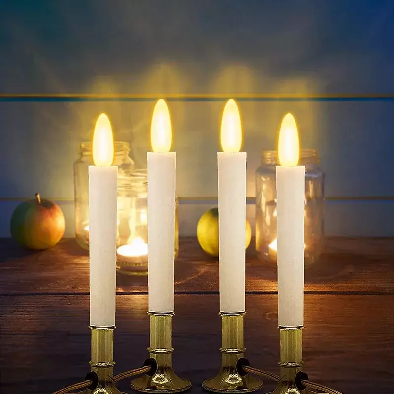 Warm Light Glass Candle Lâmpadas, Lâmpadas de substituição LED, Velas cônicos, E10, Candle Arch Lights, 3W, 8V, 12V, 14V, 16V, 23V, 34V, 48V, 55, 1 PC, 10 PCes