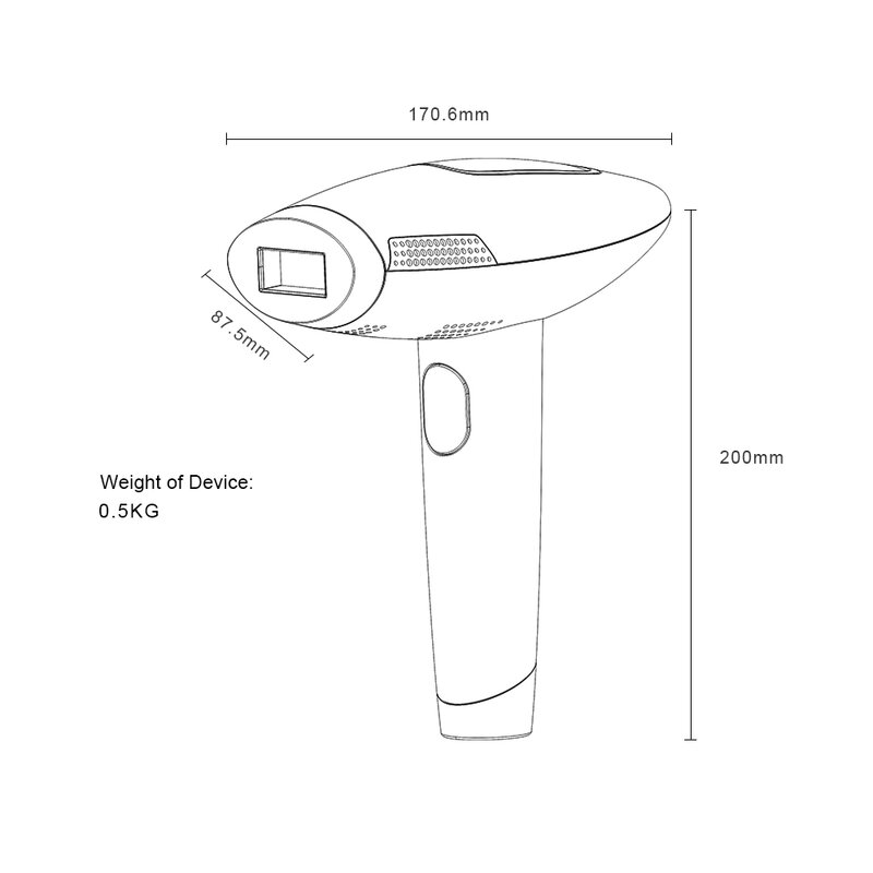 Épilateur laser Permanent Portable pour épilation du visage et du corps, usage domestique