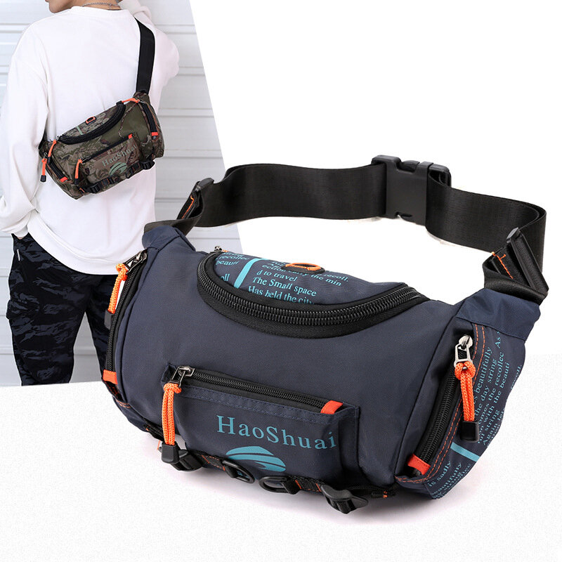 Waist Pack Casual Functional Fashion Men Waterproof Fanny Pack Belt Travel Bum Sling Chest Bag Male Phone Wallet Pouch Bags 2023