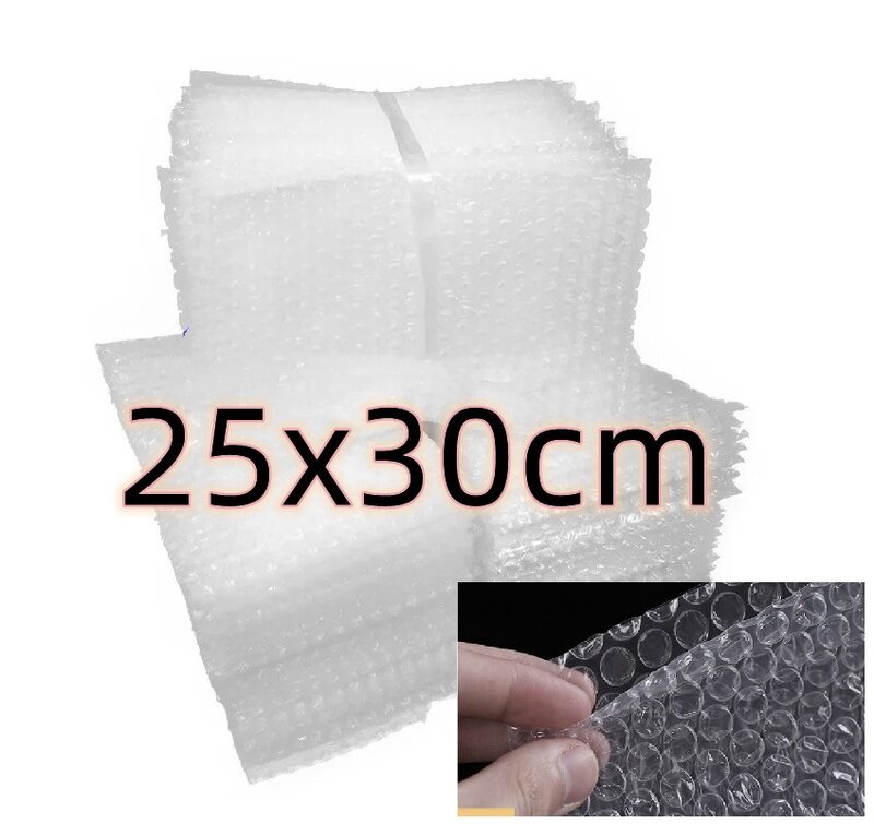 50pcs 25x30cm Big Bubble Mailers Shipping Mailing Bags for Packaging Envelope White Packing Clear Shockproof Supplies Wholesale