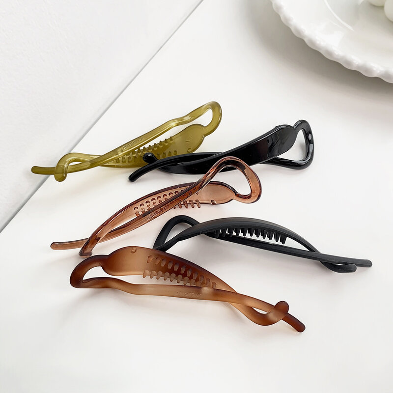 Korean Ins Fashion simple banana clip vertical clip ponytail hair clip headdress new horizontal clip