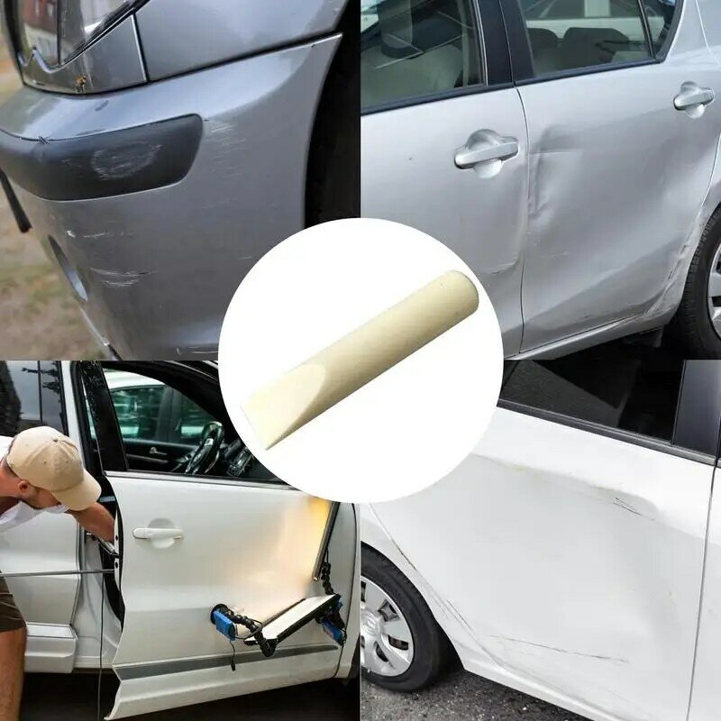 Herramienta de reparación de abolladuras de vehículos, herramienta de eliminación de abolladuras de nailon amigable con la pintura, barra de impacto para reparación de daños, funciona en la mayoría de abolladuras en el estacionamiento