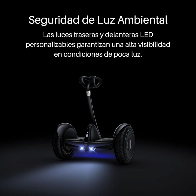 Scooter elétrico auto-balanceamento inteligente, motor poderoso, Hoverboard com luz T LED, 220 lbs carga máxima, 12,4 mph