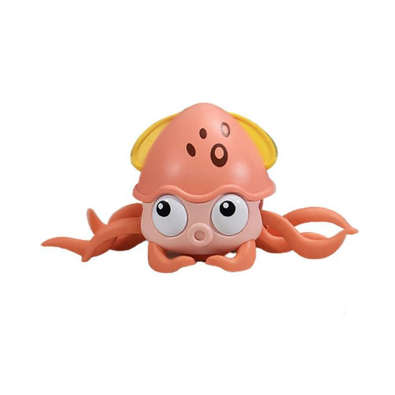 Music Octopus Toy Cute Interactive Crawling Toy With Music LED Light-Up Educational Preschool Moving Toy USB Rechargeable For