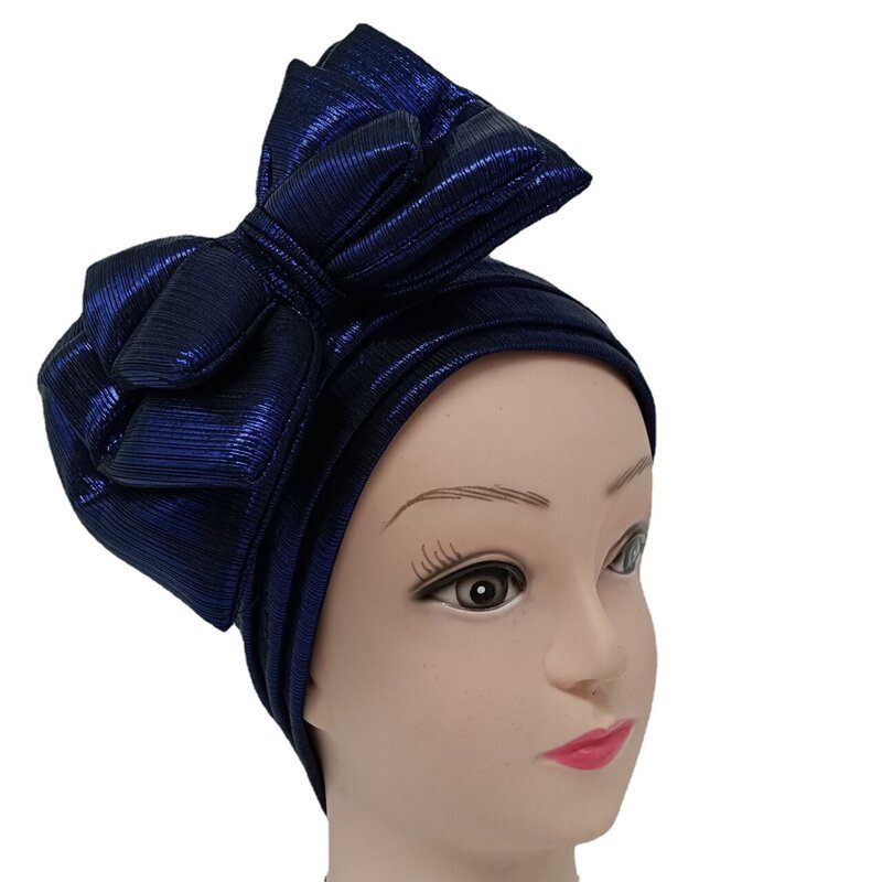 African Headtie Summer Fashion Style African Women Solid Color Headtie African Caps African Hats