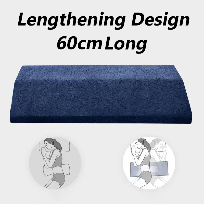 Almofada de apoio lombar, almofada de espuma de memória de apoio para dormir na cama Almofada de apoio à cintura para alívio da dor lombar
