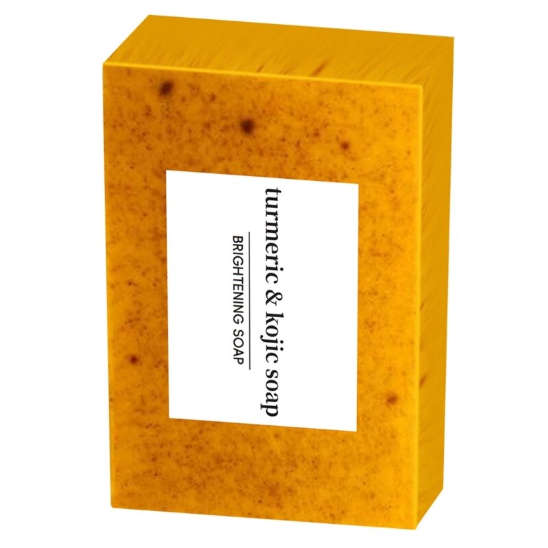 Sabonete cúrcuma para limpeza pele Sabonete artesanal natural com fórmula para pele