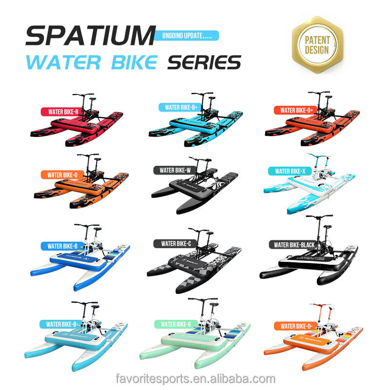 Pontones de hidrolámina para bicicleta, botes inflables con pedal de agua, nueva colección, 2024