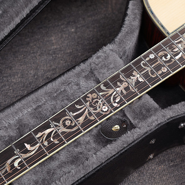 Gabriel-todos os violão de madeira maciça, guitarra personalizada, Adirondack Spruce, havaiano e tailandês