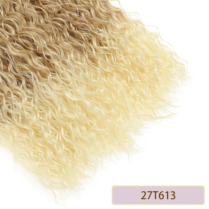 Syntetyczne wiązki doczepy z kręconych włosów 6 wiązek włosów 22/26/30 cali 300 gramów dla kobiet o długim splocie włosów odpornych na ciepło