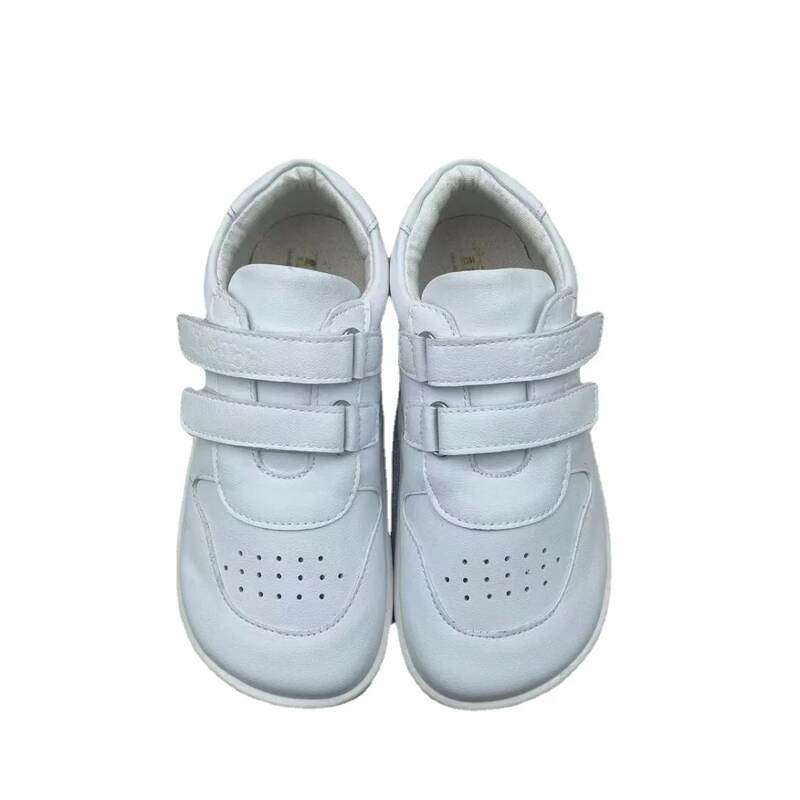 Tipsietoes รองเท้าหนังแท้สำหรับฤดูใบไม้ผลิ2024, ใหม่รองเท้าผ้าใบสำหรับเด็กหญิงและเด็กชายรองเท้าเท้าเปล่า gratis ongkir เด็กที่เรียบง่าย