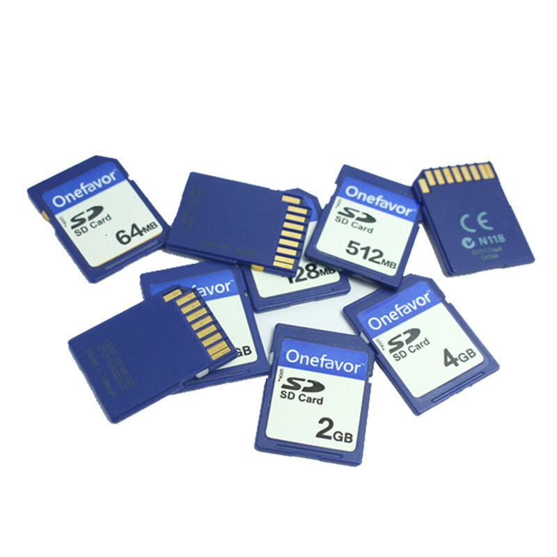 Onefavor tarjeta SD con tarjeta SD PCMCIA, de 32MB memoria SDHC, 64MB, 128MB, 256MB, 512 MB, 1GB, 2G, 90 MB/S para altavoz CNC