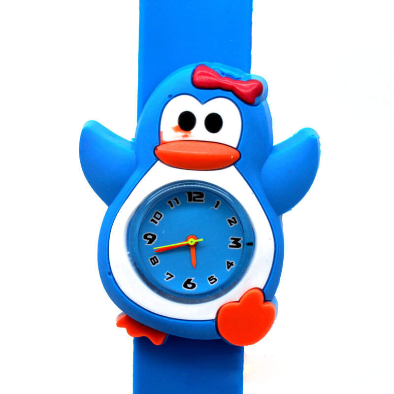 Digitaluhr Slap Snap auf Cartoon Uhren Kind Silikon Armbanduhr Mode Jungen Mädchen Kinder Kinder