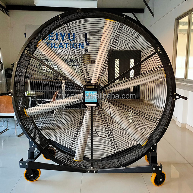 47inch Industrial Pedestal Fan Industrial High Velocity Drum Fan Cooling Gym Portable Quiet large oscillation Floor Fan