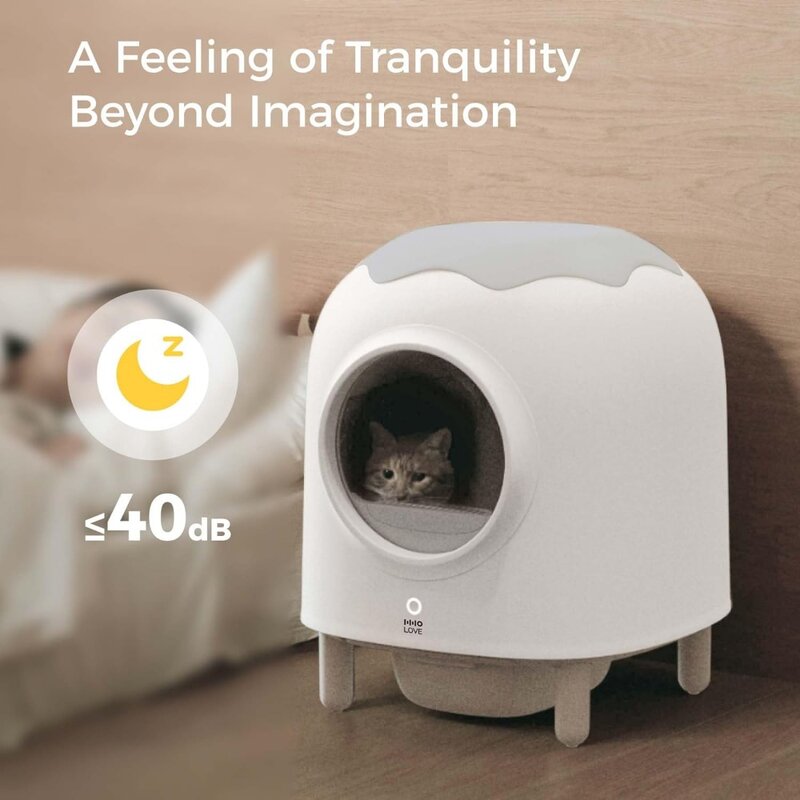 Caixa inteligente automática para gatos, ABRCT, extra grande, caixa de limpeza para vários gatos
