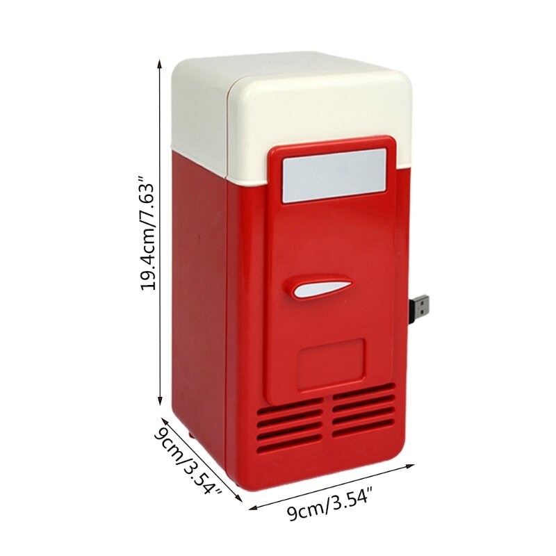 Mini refrigerador portátil 780ml, refrigerador bebidas para coche alimentado por USB, escritorio para hogar, viaje en