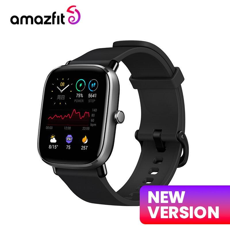 【ใหม่】 Amazfit GTS 2 Mini Smartwatch 68 + โหมดกีฬาเครื่องวัดการนอนหลับสมาร์ทวอท์ชสำหรับ Android สำหรับ IOS