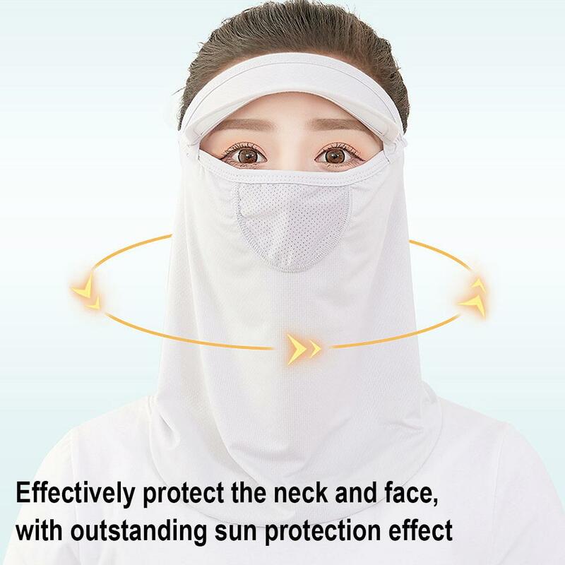 Quick Drying Fishing Cap Face Neck Cover UV Protection Visor Mask for Women Men Outdoor Sports Hanging Hat Shawl