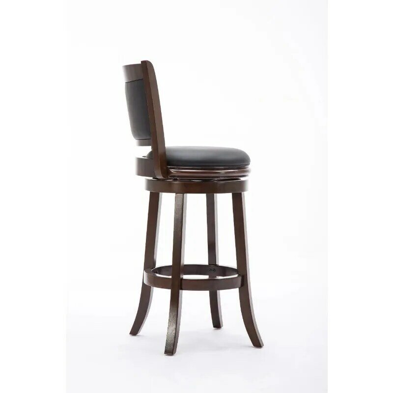 Шарнирный деревянный барный стул 29 дюймов, капучино