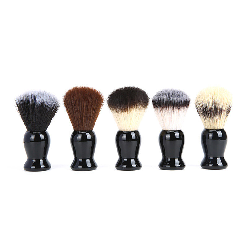 Mens Shaving Brush With ABS Handle Salon Barber Soap Foaming Beard Moustache Portable Hair Shave Brush Beard Cleaning Tool