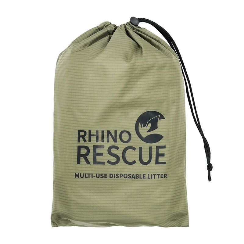 RHINO RESCUE 다용도 일회용 쓰레기, 간단한 휴대용 들것, 구조 필수품, 빠른 비상 쓰레기