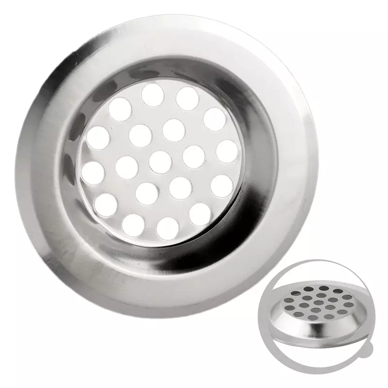 60mm 75mm STEEL PLUG STRAINER Drain Stoppers Bath Sink Shower Drain Filter Cover Hair Catcher UK Strainers Bathroom Accessories