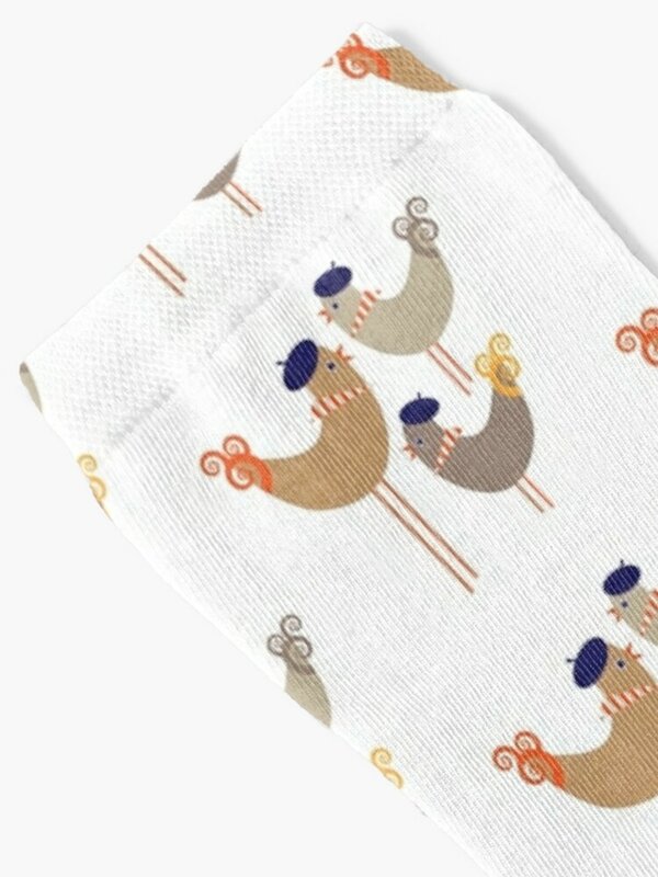 Третий день рождества. .. Носки Three French Hens Нескользящие подвижные чулки мужские женские