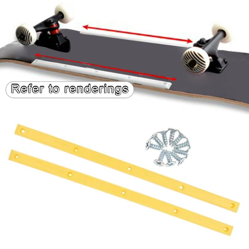 1 Pair Longboard Skateboard Rails With 10 Mounting Screws Part