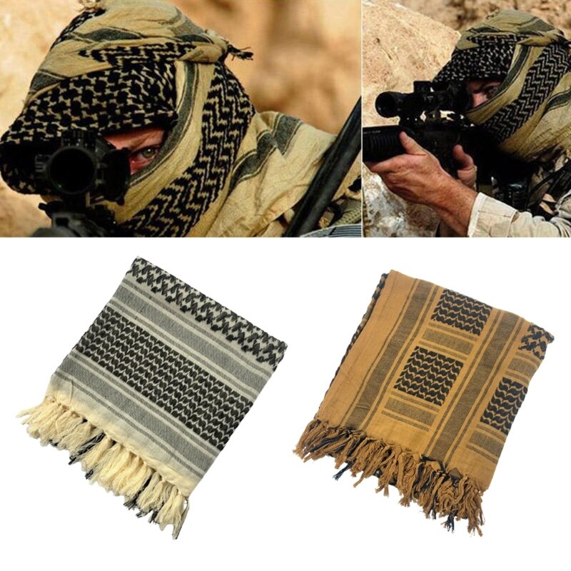 Multi Gebruik Arafat Bidden Sjaal Head Cover Sjaal Volwassen Unisex Desert Arab Shemagh Hoofddoek Arabische Dubai Saudi