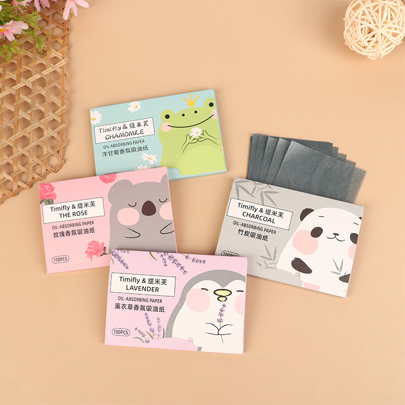 100Pcs Facial Oil Blotting Paper Matte Face Wipes Oil Control Oil-absorbing Face Cleaning Beauty Makeup Tools Accessories