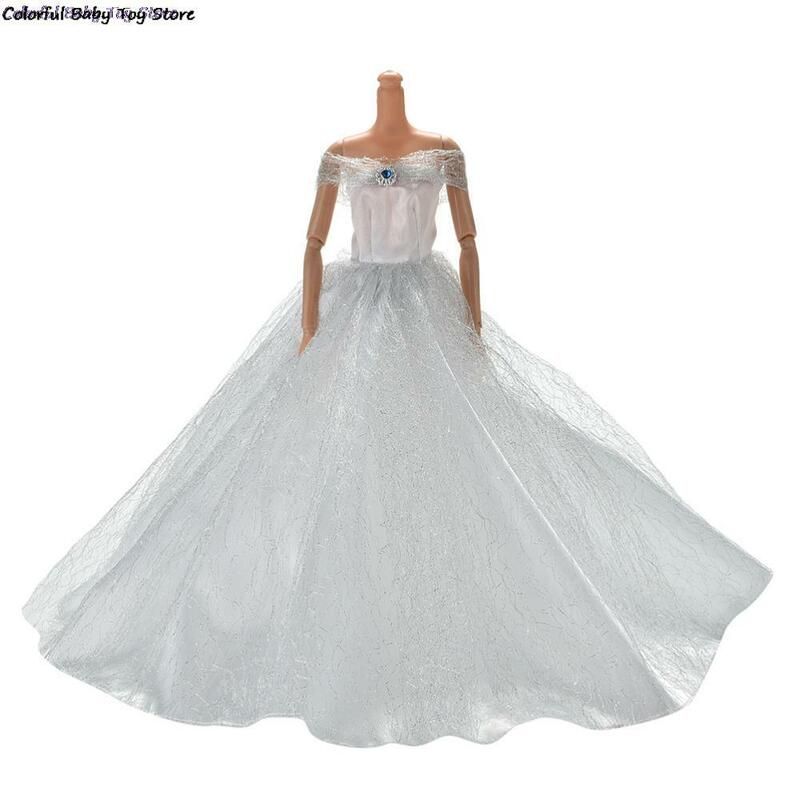 Handmade Wedding Princess Dress, Roupa elegante, Vestido para vestidos de boneca, Alta qualidade, Venda quente disponível, 7 cores