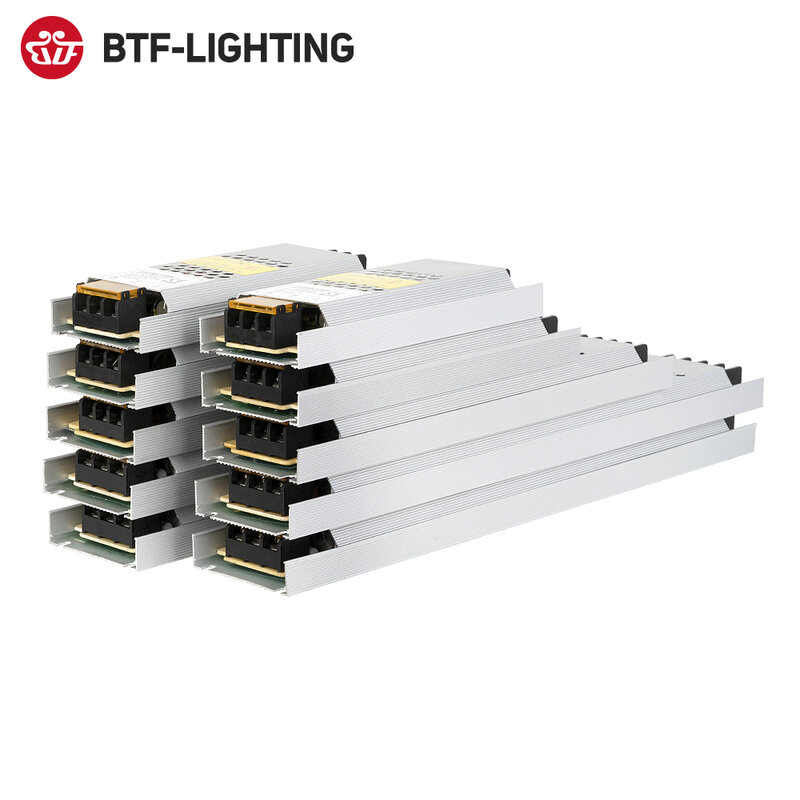 초박형 LED 전원 공급 장치, 변압기 어댑터 드라이버, FCOB WS2815 라이트 스트립, AC190 V 240V ~ DC12V 24V 60W 100W 150W 200W 300W