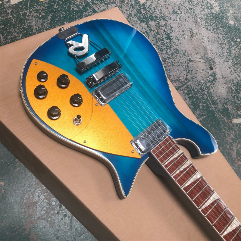 Neue 12-saitige Rick 660 E-Gitarre, blau, alle Farben erhältlich, kostenloser Versand, Groß-und Einzelhandel