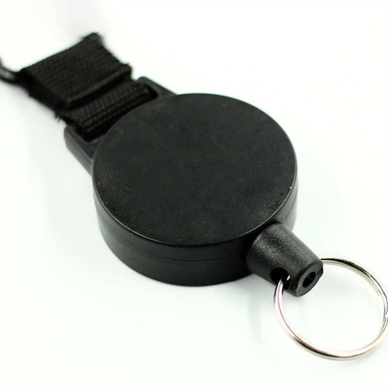 พวงกุญแจ ABS แบบยืดหดได้พร้อมเชือกยืดหดได้และป้ายตะขอไม่หลุดและพวงกุญแจ