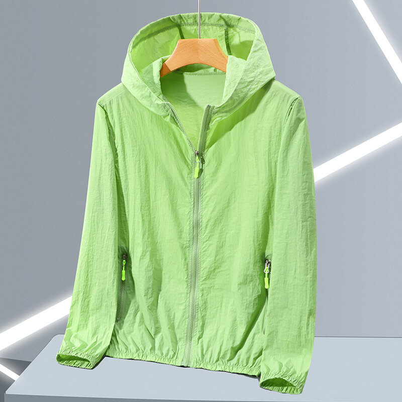 Summer cool and heatstroke prevention for men and women, lightweight and loose, fashionable, sporty, casual outdoor hooded sunsc