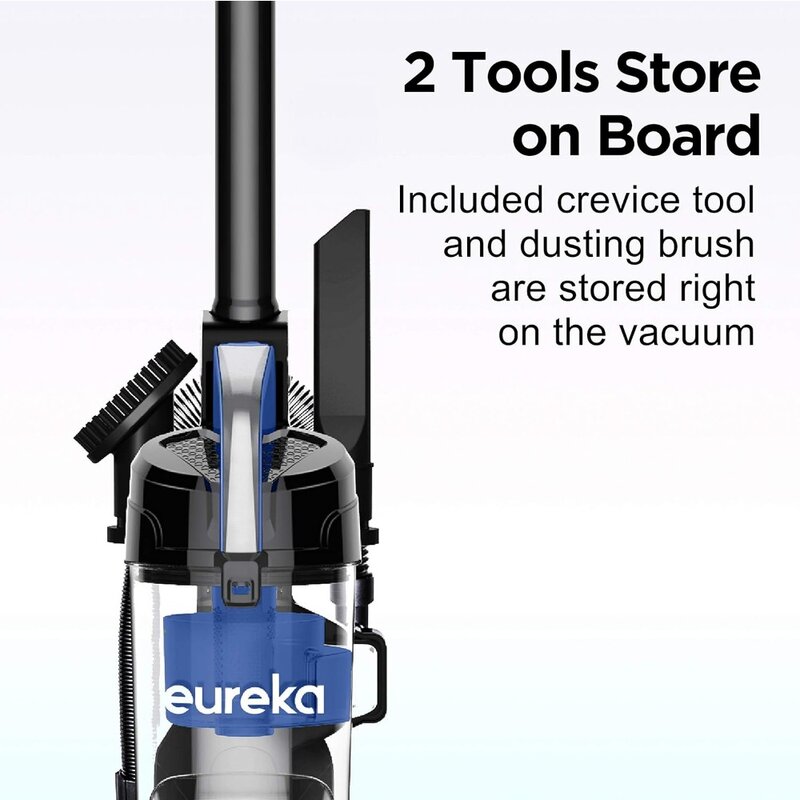 Eureka-Aspirador de pó vertical sem saco, ultra leve, compacto, azul, filtro de substituição, velocidade, novo