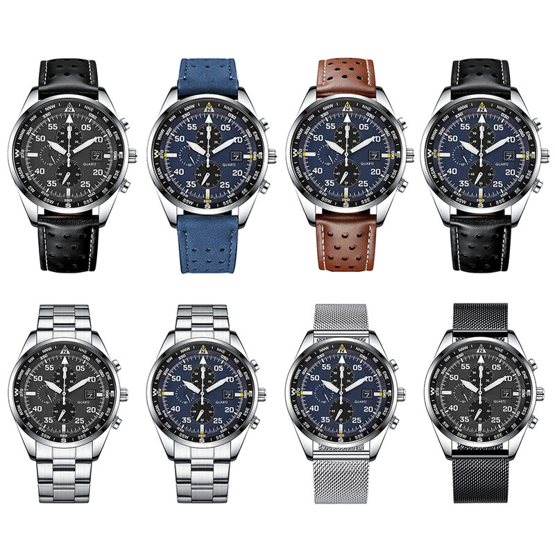 Ever Move orologi sportivi per uomo Fashion Quartz Men Big Clock Brand Luxury Military Full Alloy Steel Waterproof Chronograph Gift