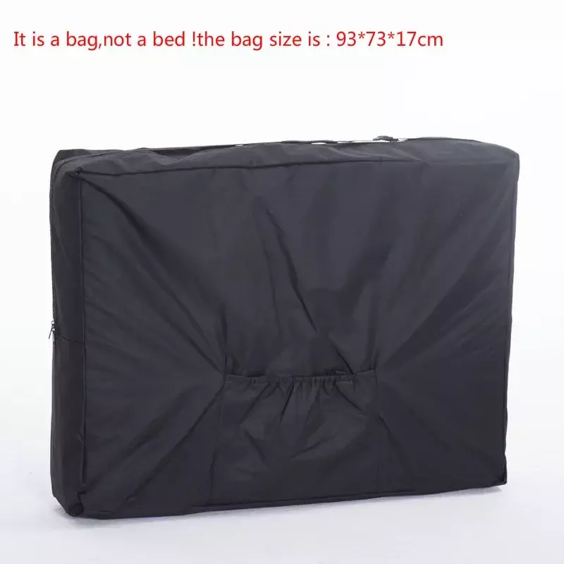 Bolsa de transporte plegable para cama, mochila impermeable de tela Oxford 600D, resistente, color negro, 93x70