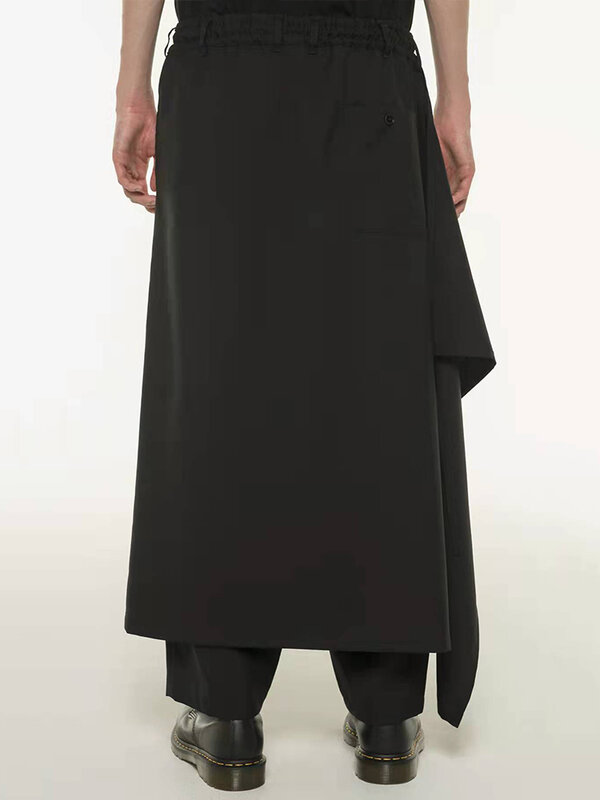 Yohji yamamoto pantaloni pantaloni stile giapponese larghi culottes unisex pantaloni Harem abbigliamento uomo owens abbigliamento donna oversize