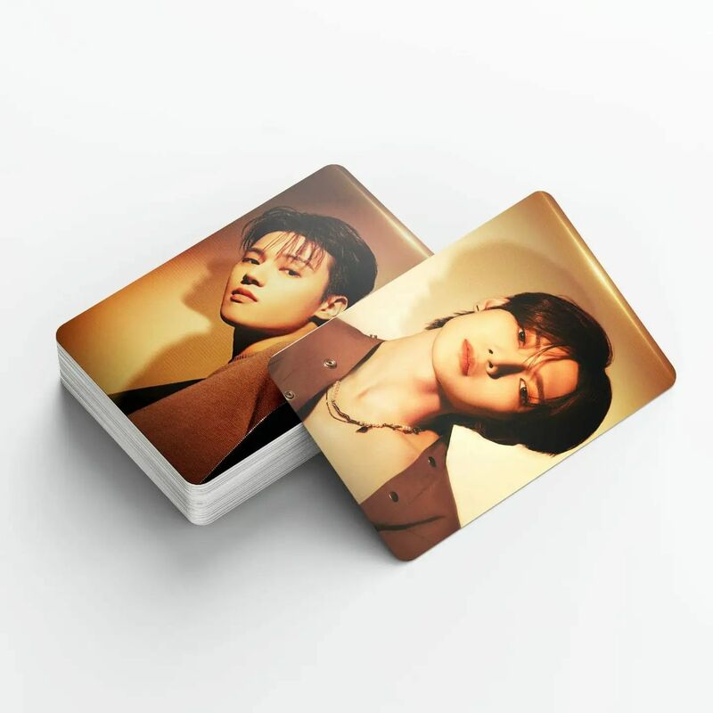Juego de tarjetas Kpop ATEEZ Lomo, tarjetas fotográficas, hora dorada: Parte 1, colección de Fans, regalo de alta calidad, 55 unidades por Set
