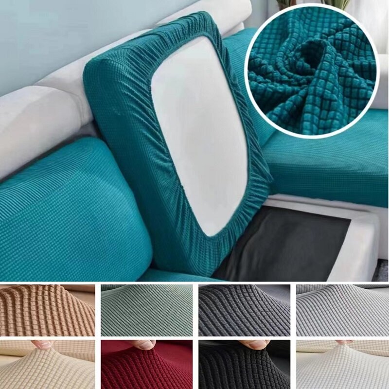Polar Fleece Sofá Seat Cushion Cover, Elastic Covers para Sala de estar, Pet, Kids Mat, Chair Cover, Móveis Protector, 10 Tamanhos