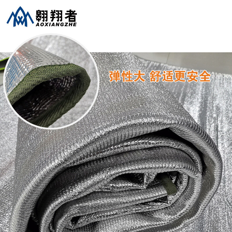 Thickened double-sided aluminum film moisture-proof pad for warmth preservation, outdoor camping and picnic pad, portable beach