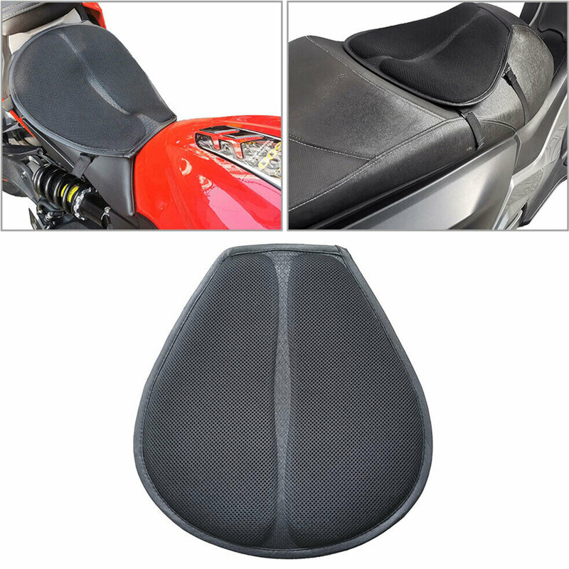 Cojín Universal para asiento de motocicleta, funda de cinco capas con absorción de impacto, transpirable, accesorios para motocicleta, 4 estaciones