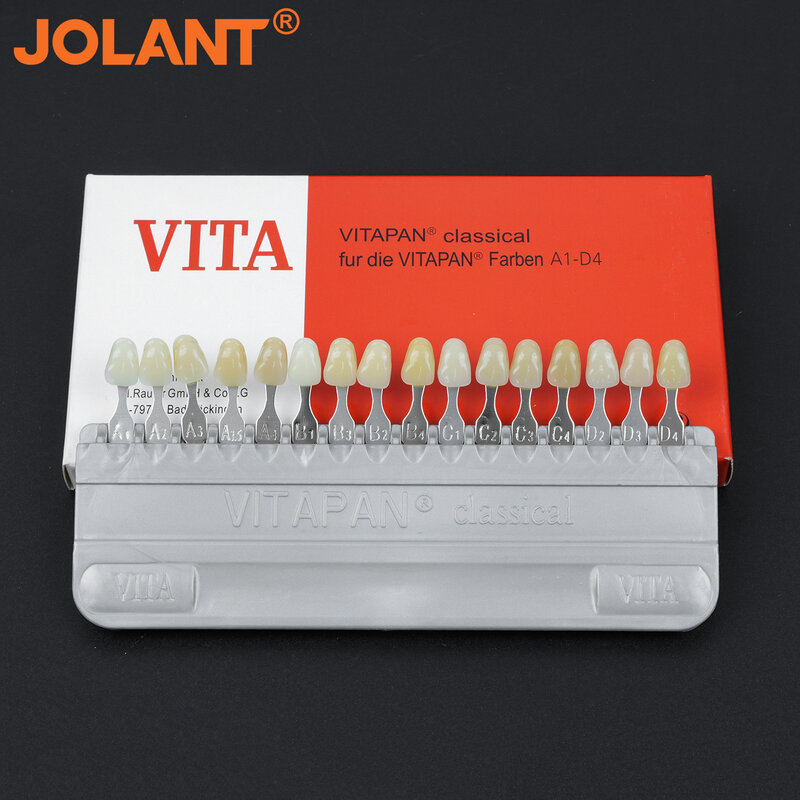 Plato colorimétrico de porcelana VITA, Equipo Dental de alta calidad, de 16 colores guía clásica, modelo de diente Vita
