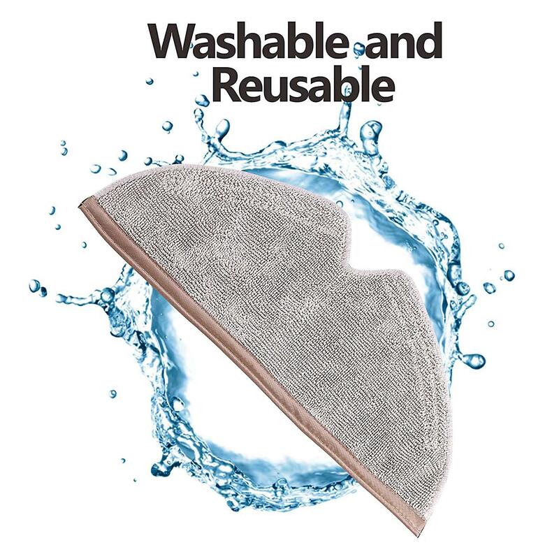 Toallitas reutilizables y lavables para Xiaomi Roborock, 10 unidades, S5, S50, S51, S55, S6