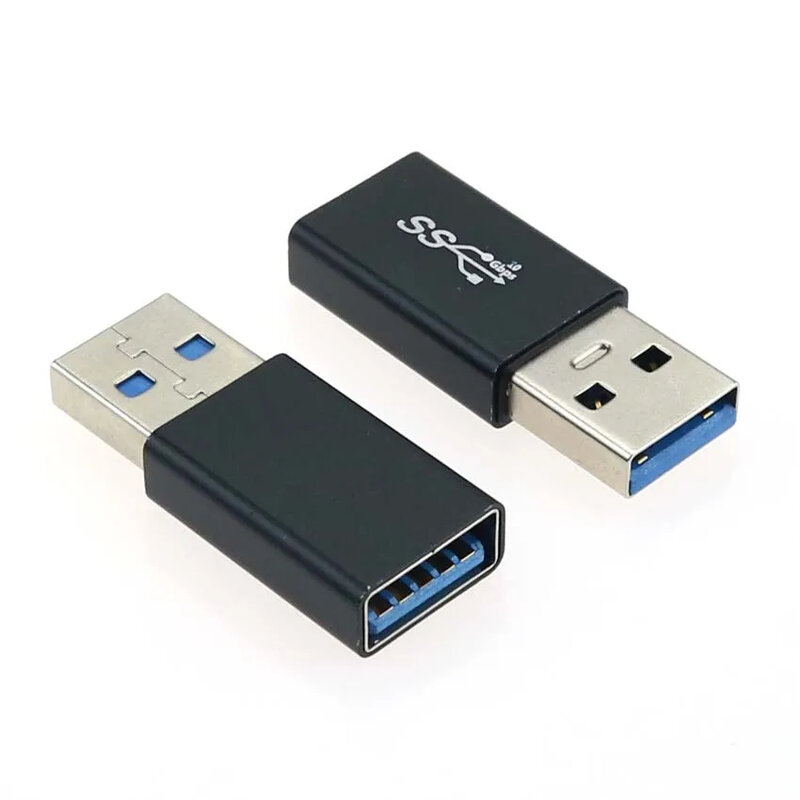 อะแดปเตอร์ USB ต่อ USB หัวต่อ USB 3.0 5Gbps ตัวแปลงทีเสียบยูเอสบีตัวผู้ไปยัง Gen1ตัวผู้ตัวขยายสาย SSD HDD USB ปลั๊กต่อ3.0