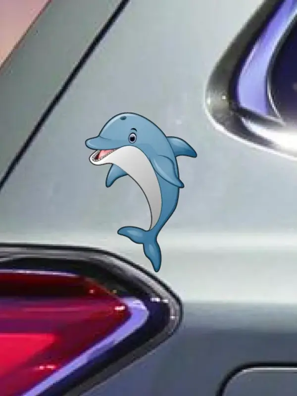 Delphin Auto hinten Windschutz scheibe Aufkleber Autozubehör Auto Fenster Aufkleber Vinyl wasserdicht