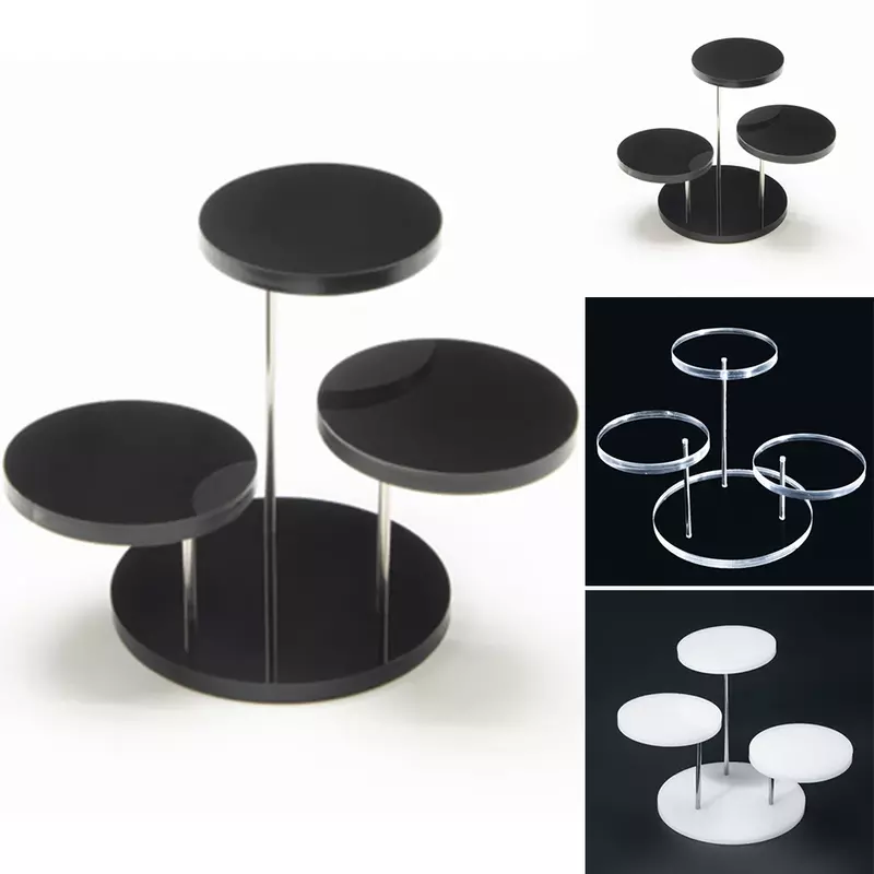 High Quality New Practical Durable Display Stand Acrylic 3 Tray Cupcake Stand Fashion Gift Multi-layer Pendant